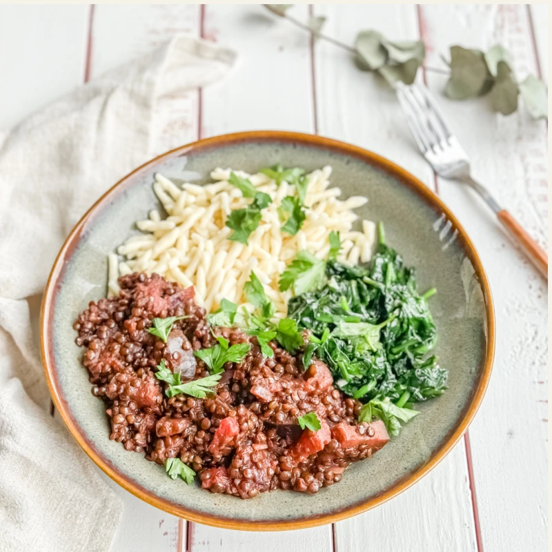 Rezeptbild: Auberginen-Linsen-Ragout