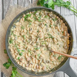 Champignon-Bohnen-Soße