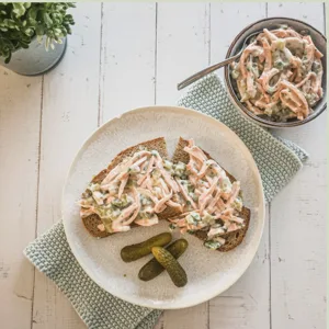 Veganer Fleischsalat