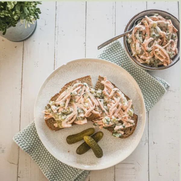 Rezeptbild: Veganer Fleischsalat