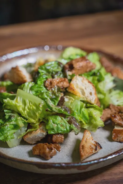 Ceasar Salad mit Seitanfilets
