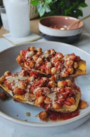 Stuffed Süßkartoffeln