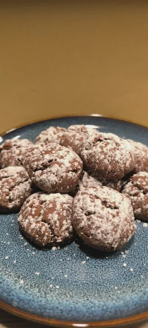 Nussnougatcreme-Crinkle-Cookies