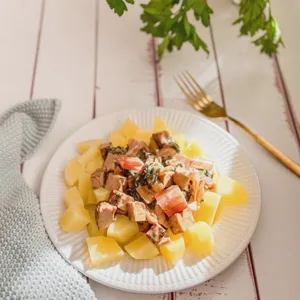 Mangold-Pfanne mit Kartoffeln