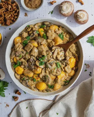 Gnocchi mit Geschnetzeltem