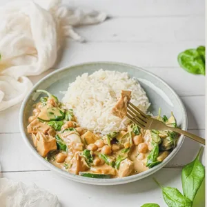 Kichererbsencurry mit Blattspinat