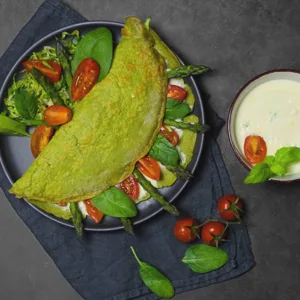 Gefüllte Spinat-Crêpes
