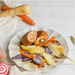 Rouladen mit Wurzelgemüsefüllung