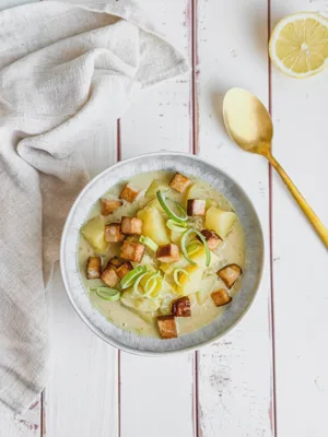 Cremige Lauchsuppe