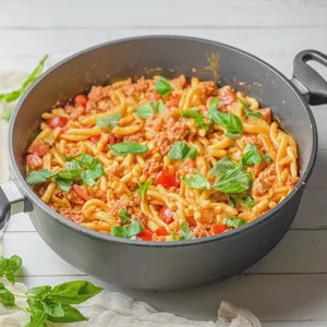 Mediterrane Spätzlepfanne