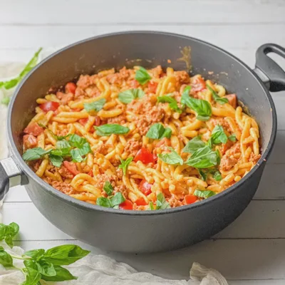 Mediterrane Spätzlepfanne