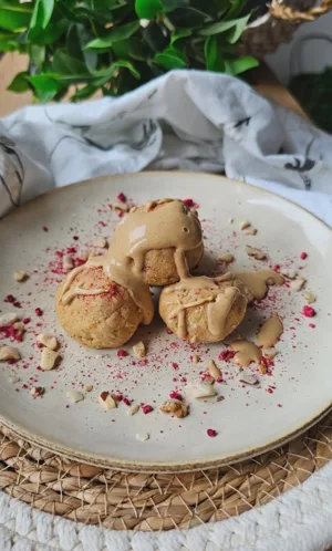Peanut & Jelly Cookie Dough Balls