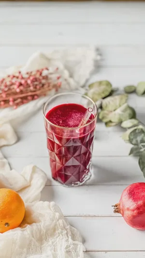 Rote-Bete-Granatapfel-Saft