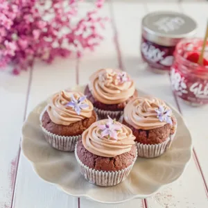 Schoko-Mousse-Himbeer-Cupcakes