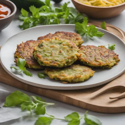 Zucchini Puffer mit Veggie Hack