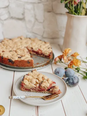 Schneller Pflaumen-Streuselkuchen
