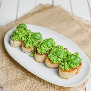 Erbsen-Bruschetta