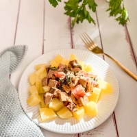 Mangold-Pfanne mit Kartoffeln