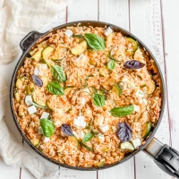 Mediterrane Zucchinipfanne