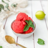 Wassermelonen-Erdbeer-Sorbet