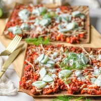 Pizza griechische Art