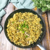 Vegane Käsespätzle