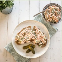 Veganer Fleischsalat