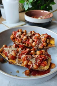 Stuffed Süßkartoffeln