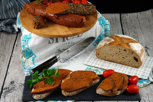 Rezeptbild: Vegane Salami