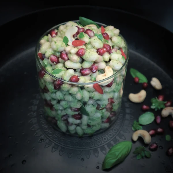 Bohnensalat mit Pesto